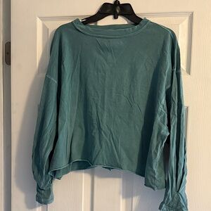 Teal Zenana Crop Top